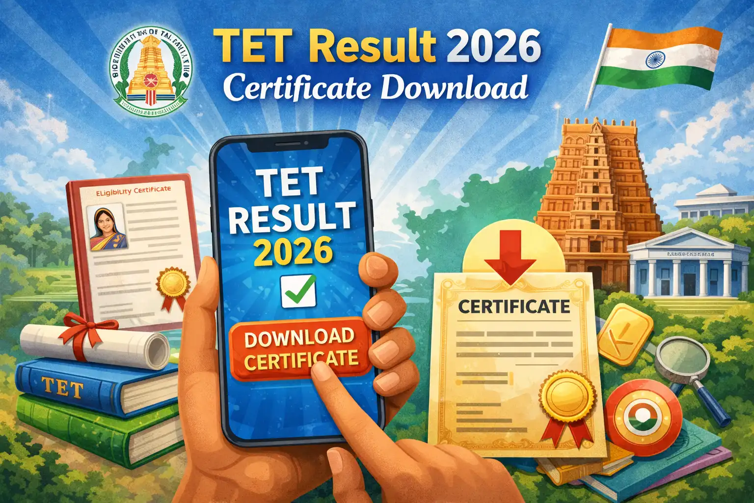 Tet Result 2026 Certificate Download Tamilnadu