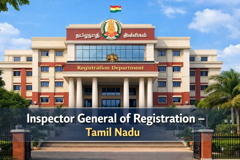 inspector general of registration tamil nadu